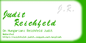 judit reichfeld business card